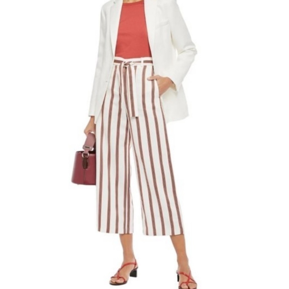 MAJE Pamala cropped wide leg trousers nwt size 0